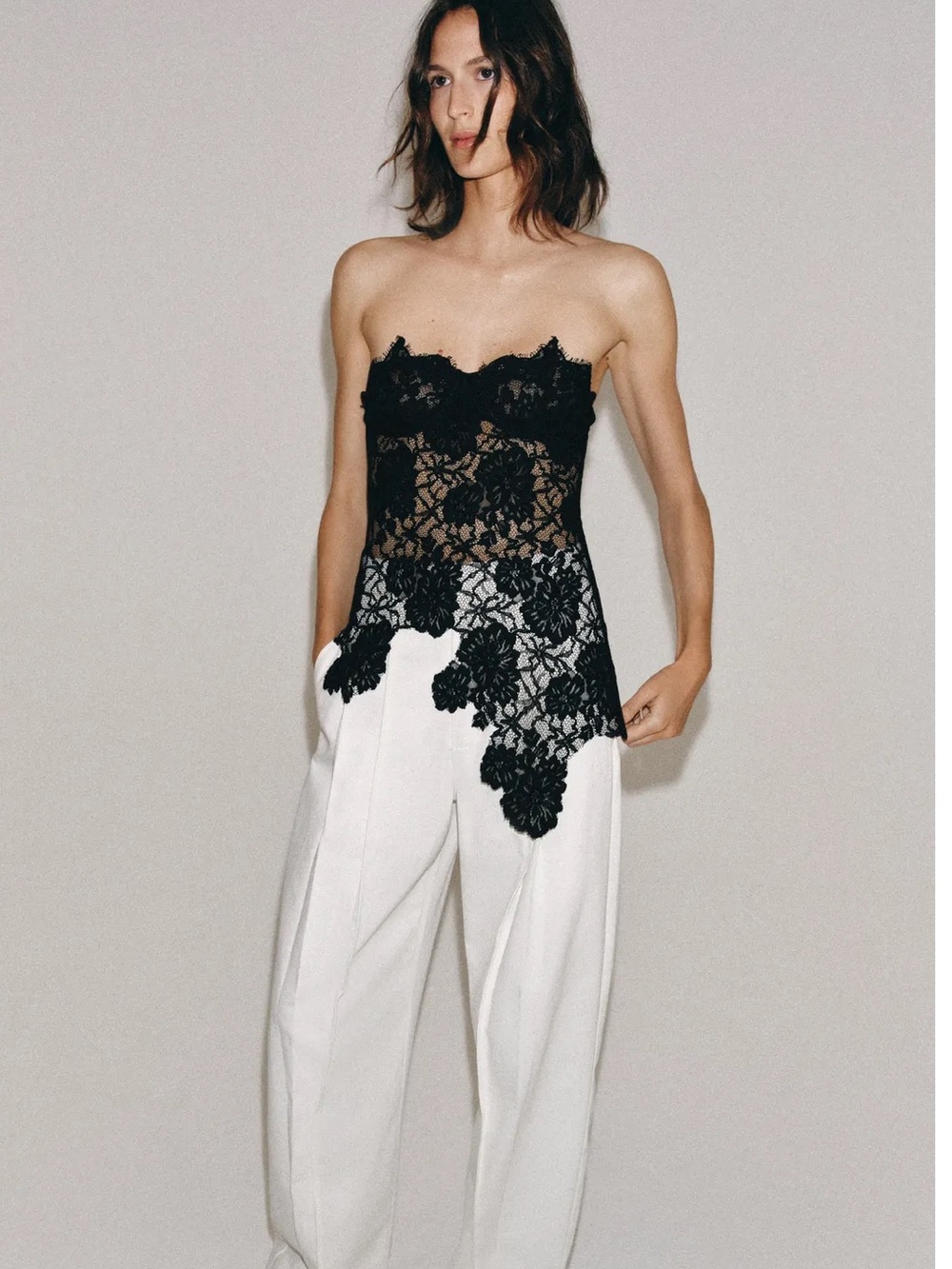 ZARA ZW COLLECTION LACE CORSET - Picture 4 of 8